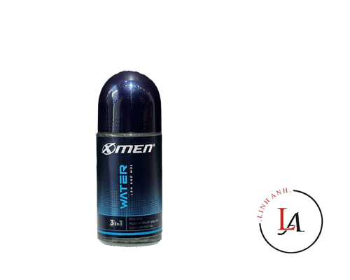 Lăn X Men 50ml water xanh, metal đen